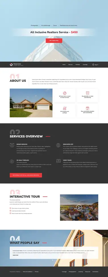 Diseño de página web para inmobiliarias