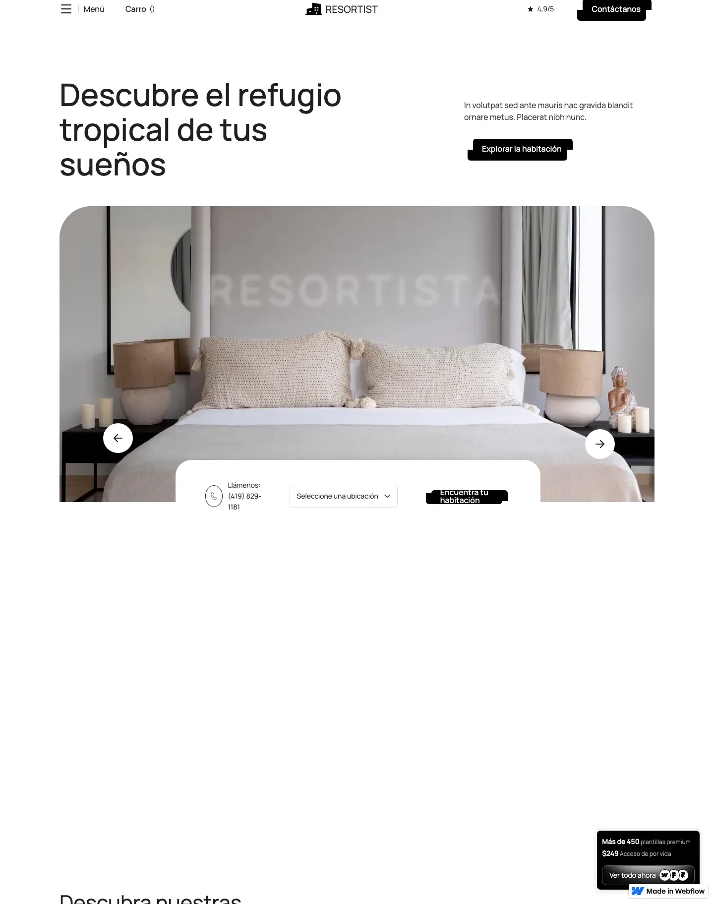 Diseño de página web para hoteles