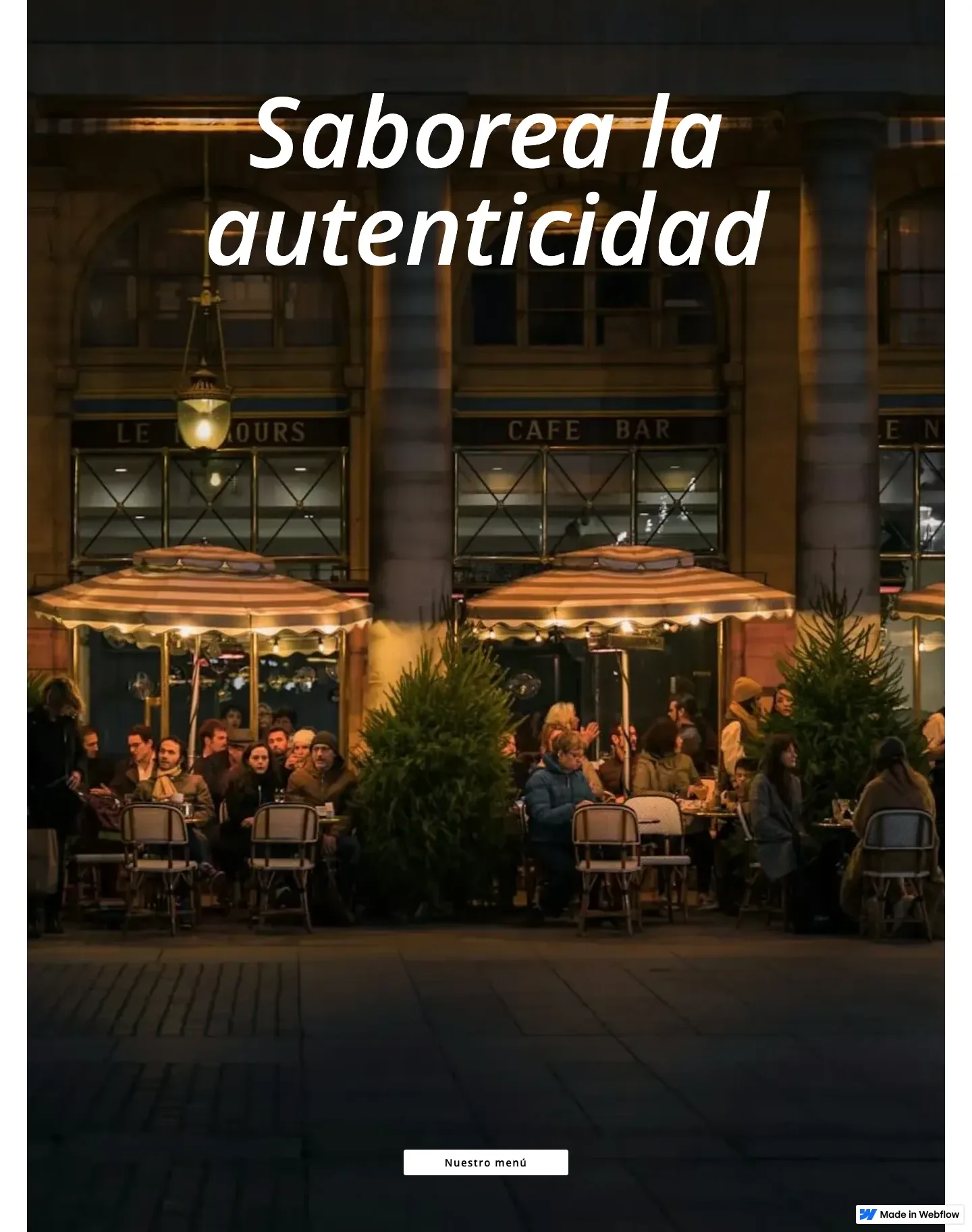 Diseño de página web para restaurantes y cafés