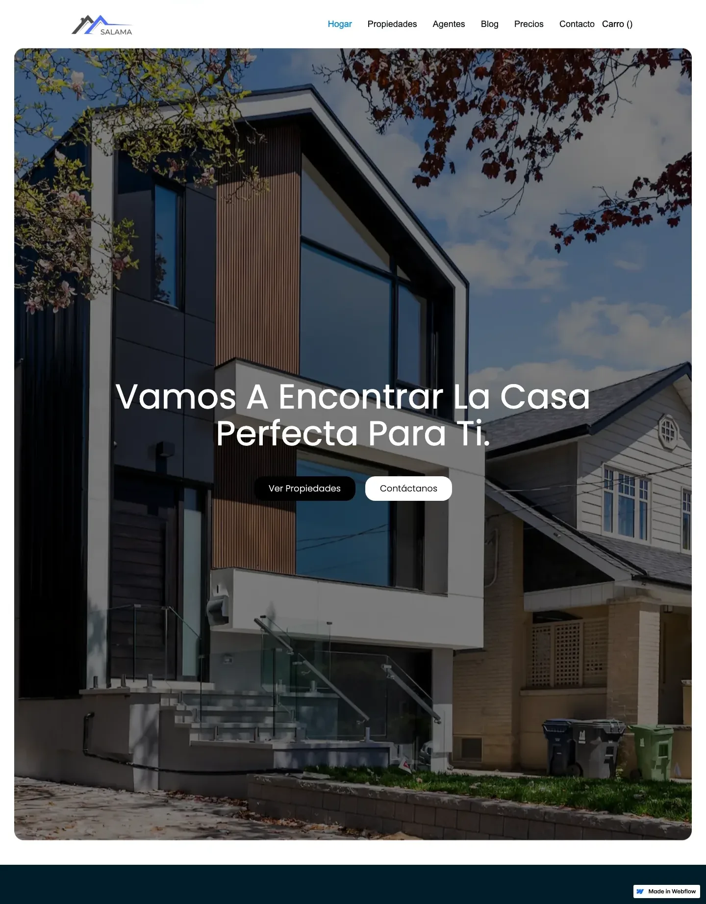 Diseño de página web para inmobiliarias