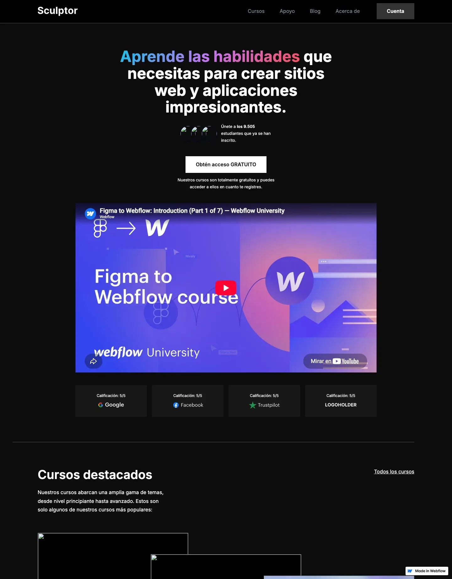 Diseño de página web para educación