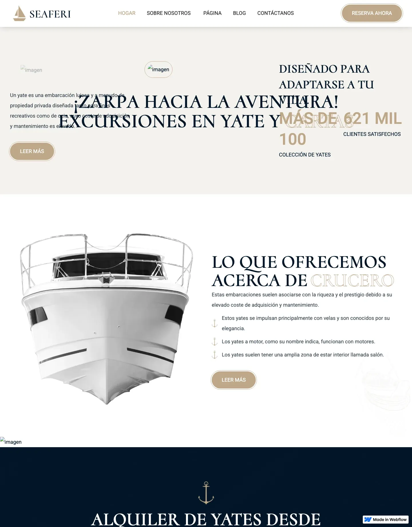 Diseño de página web para turismo y viajes