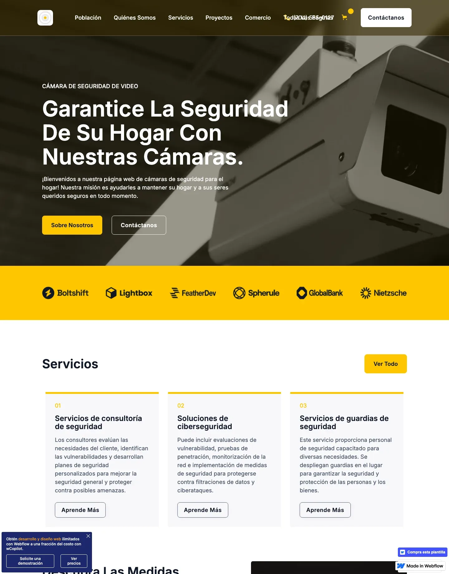 Diseño de página web para servicios y mantenimiento