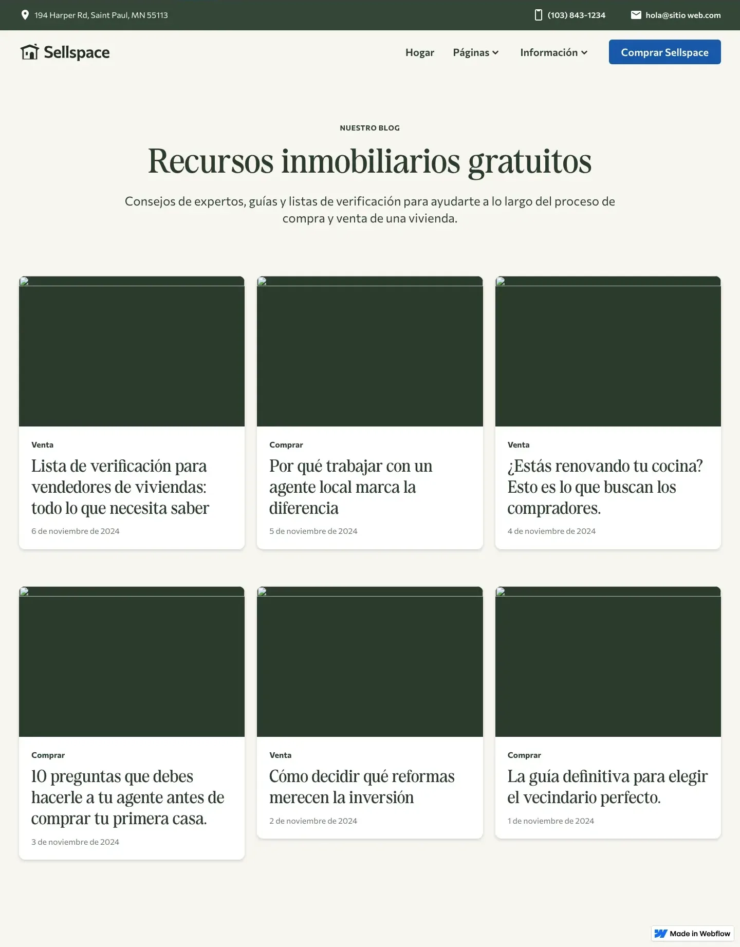 Diseño de página web para agencias y estudios