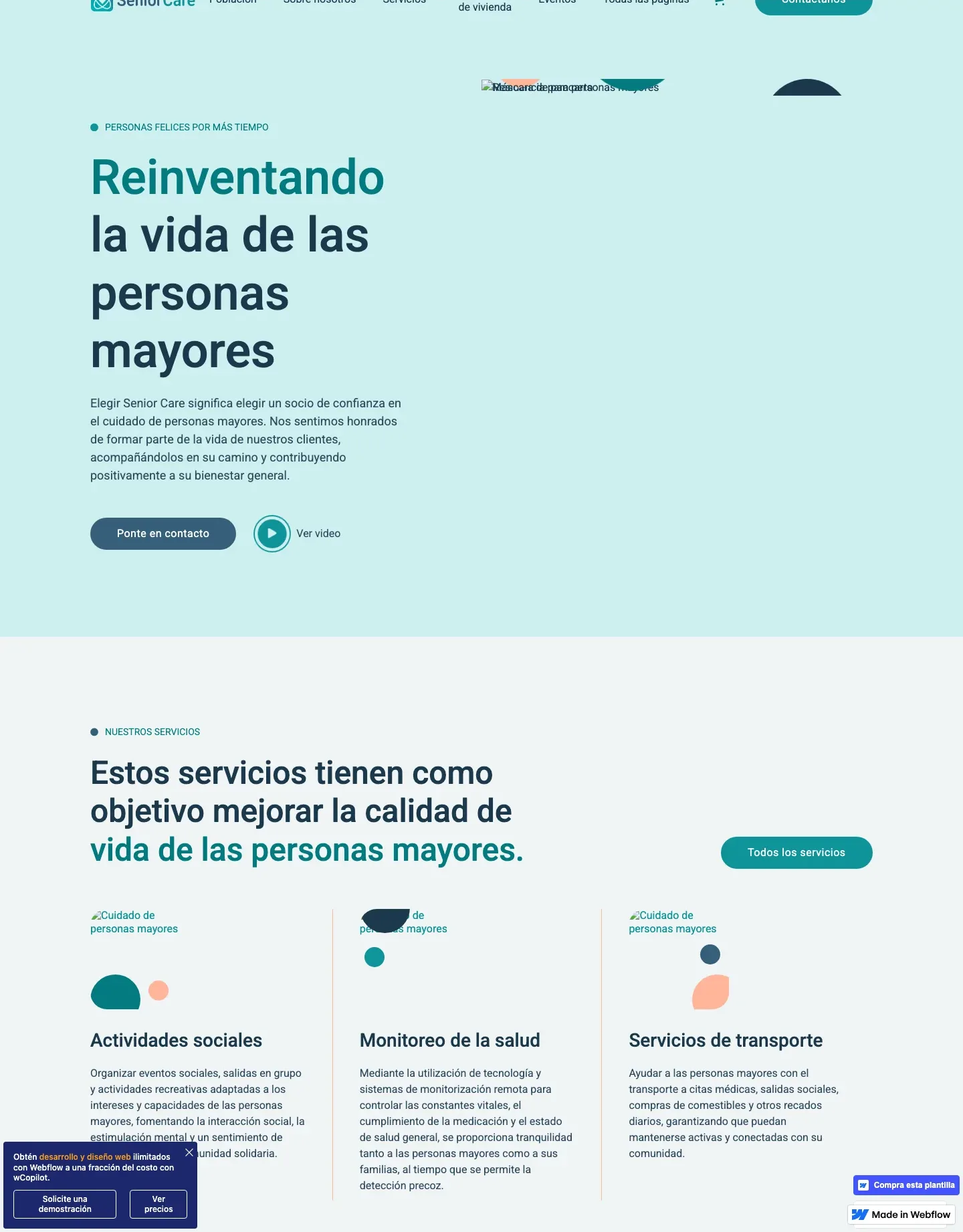 Diseño de página web para salud y bienestar