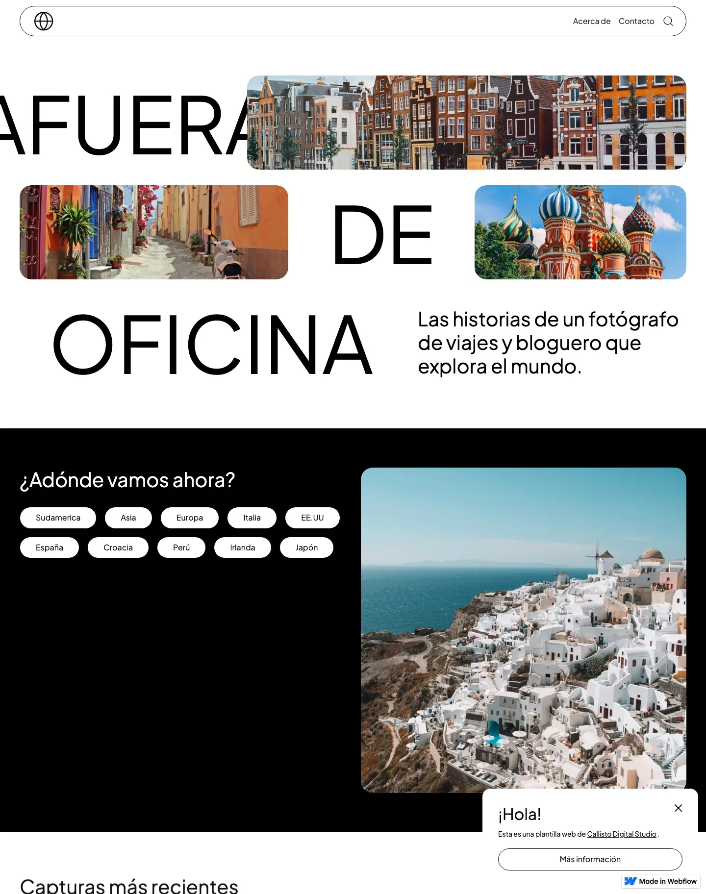 Diseño de página web para turismo y viajes