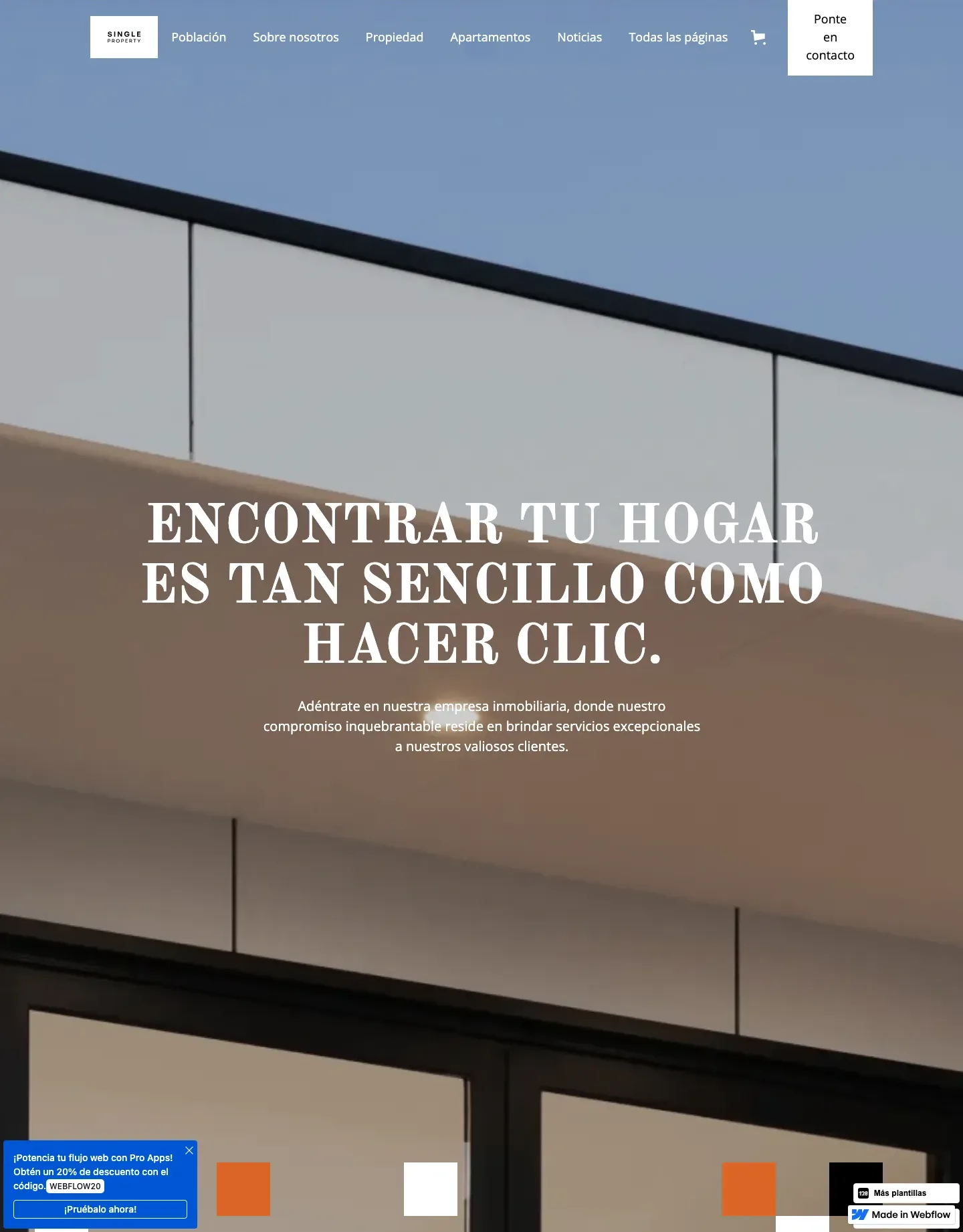 Diseño de página web para inmobiliarias