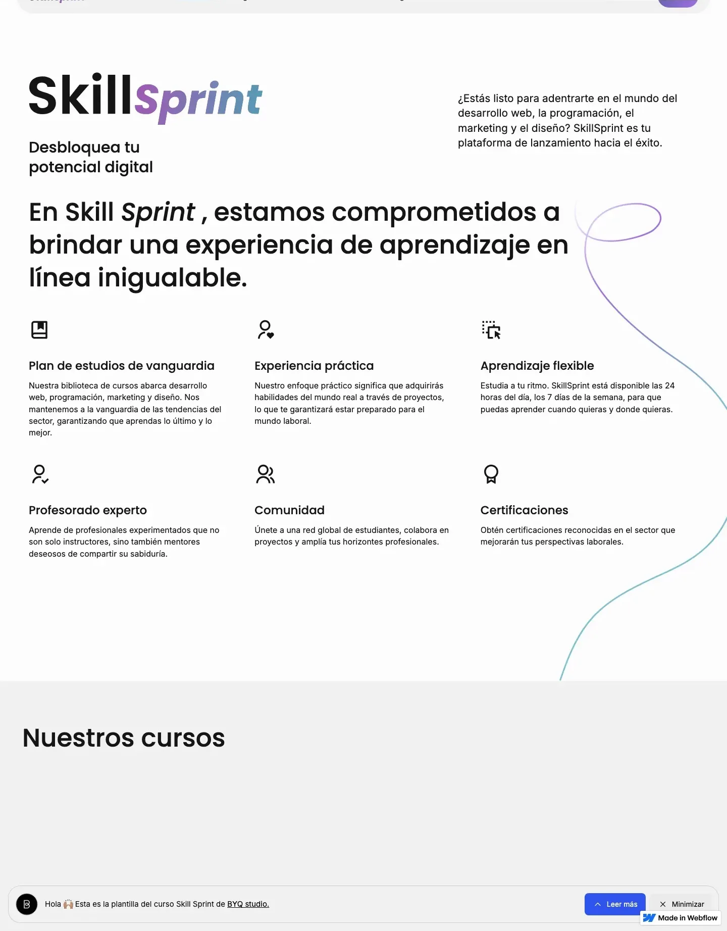 Diseño de página web para educación