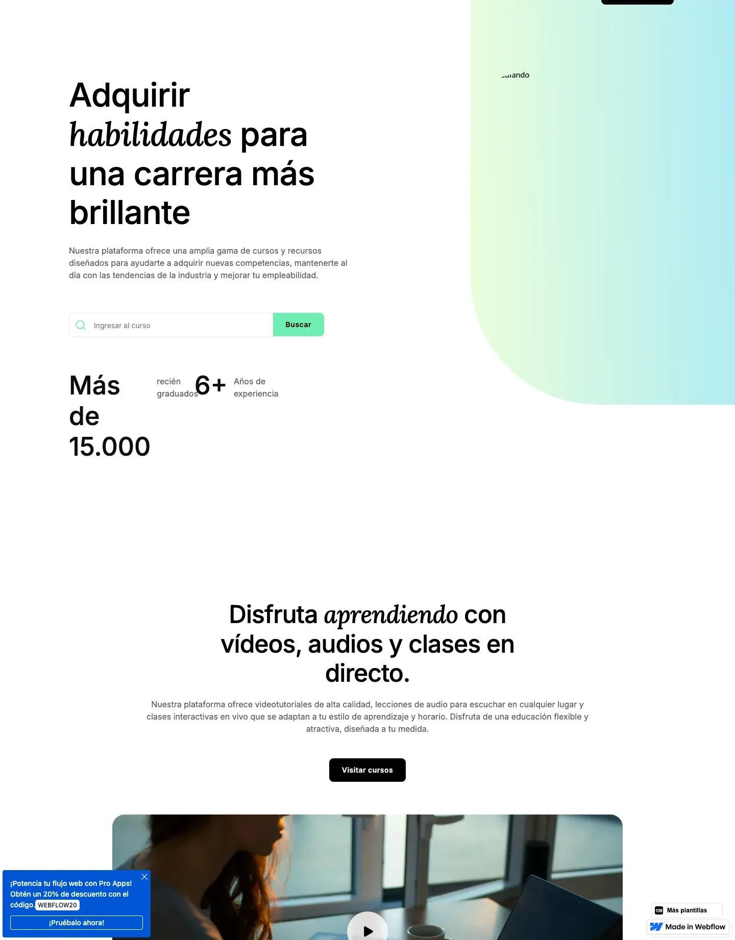 Diseño de página web para educación