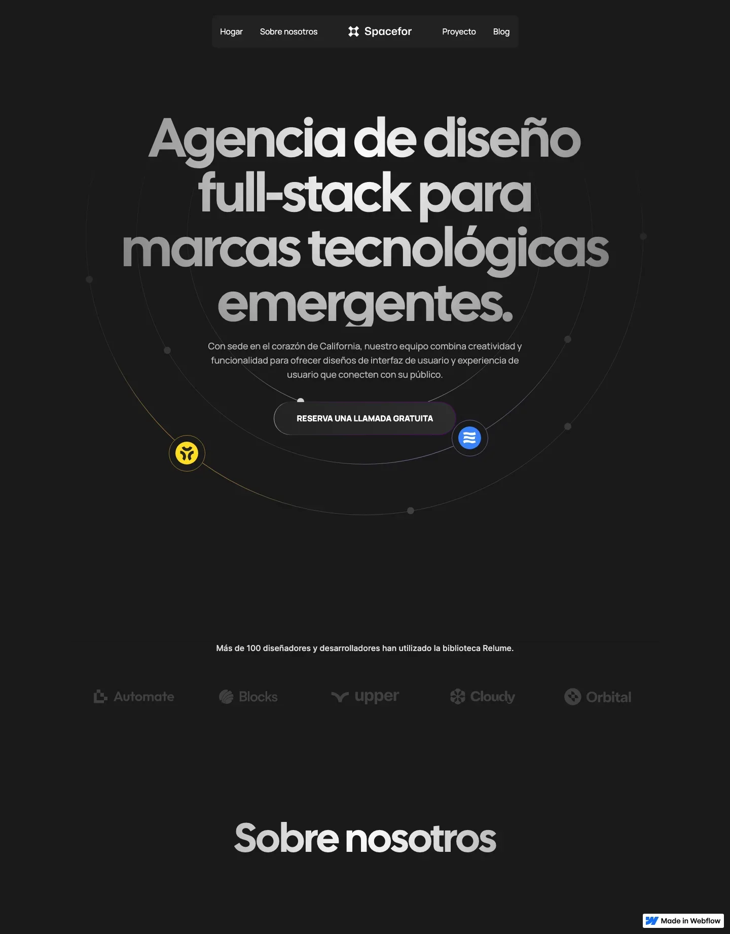 Diseño de página web para agencias y estudios