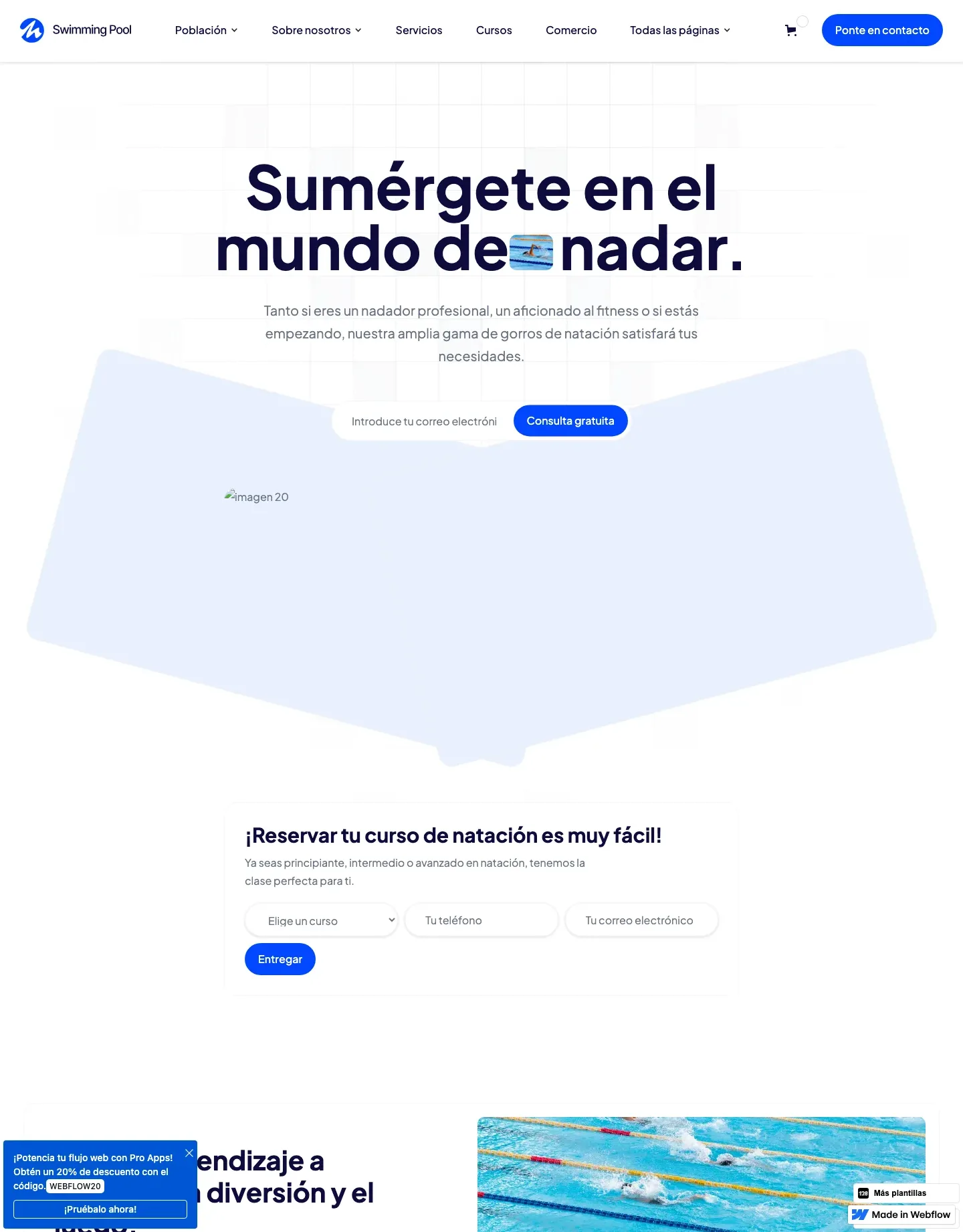 Diseño de página web para gimnasios