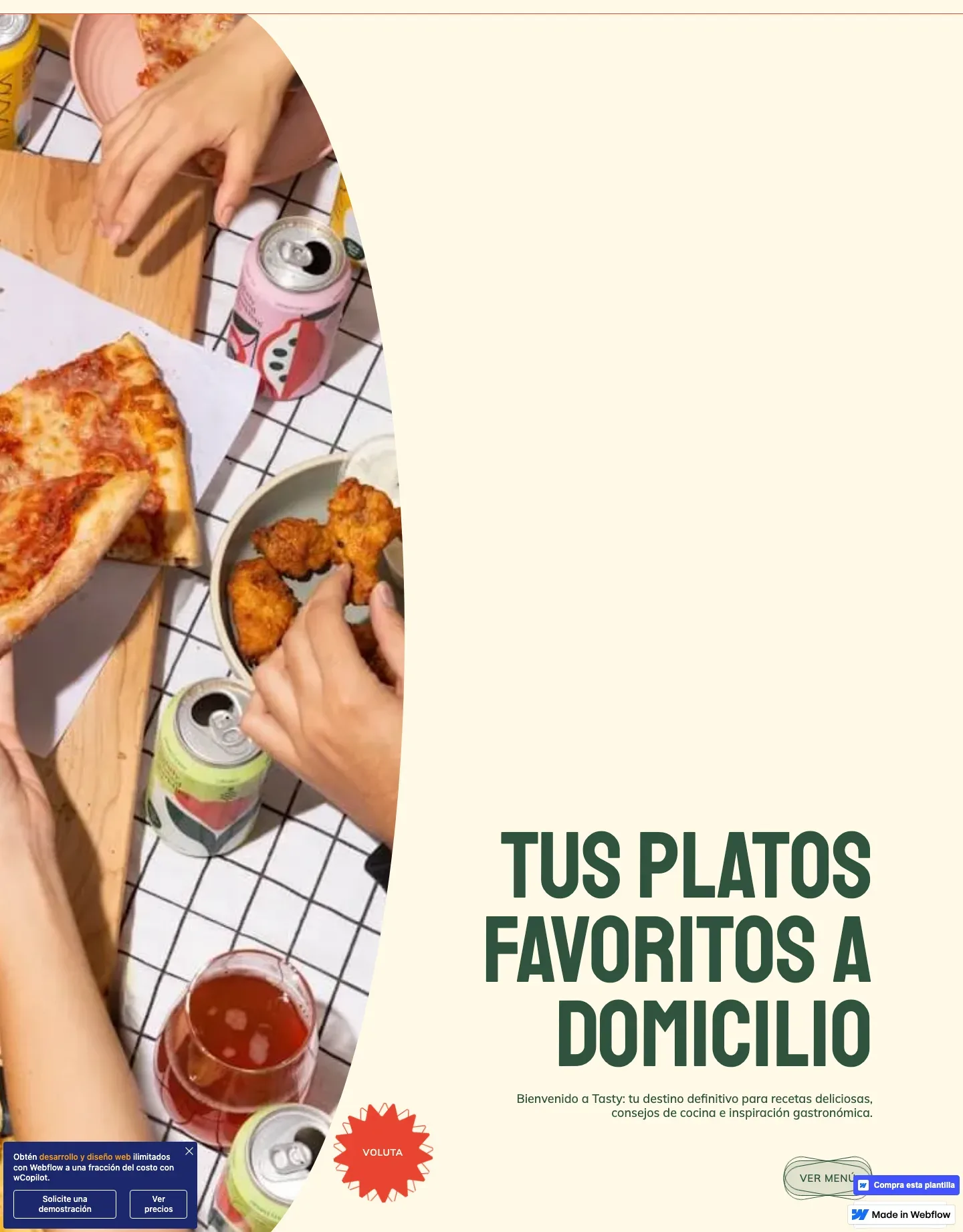 Diseño de página web para restaurantes y cafés