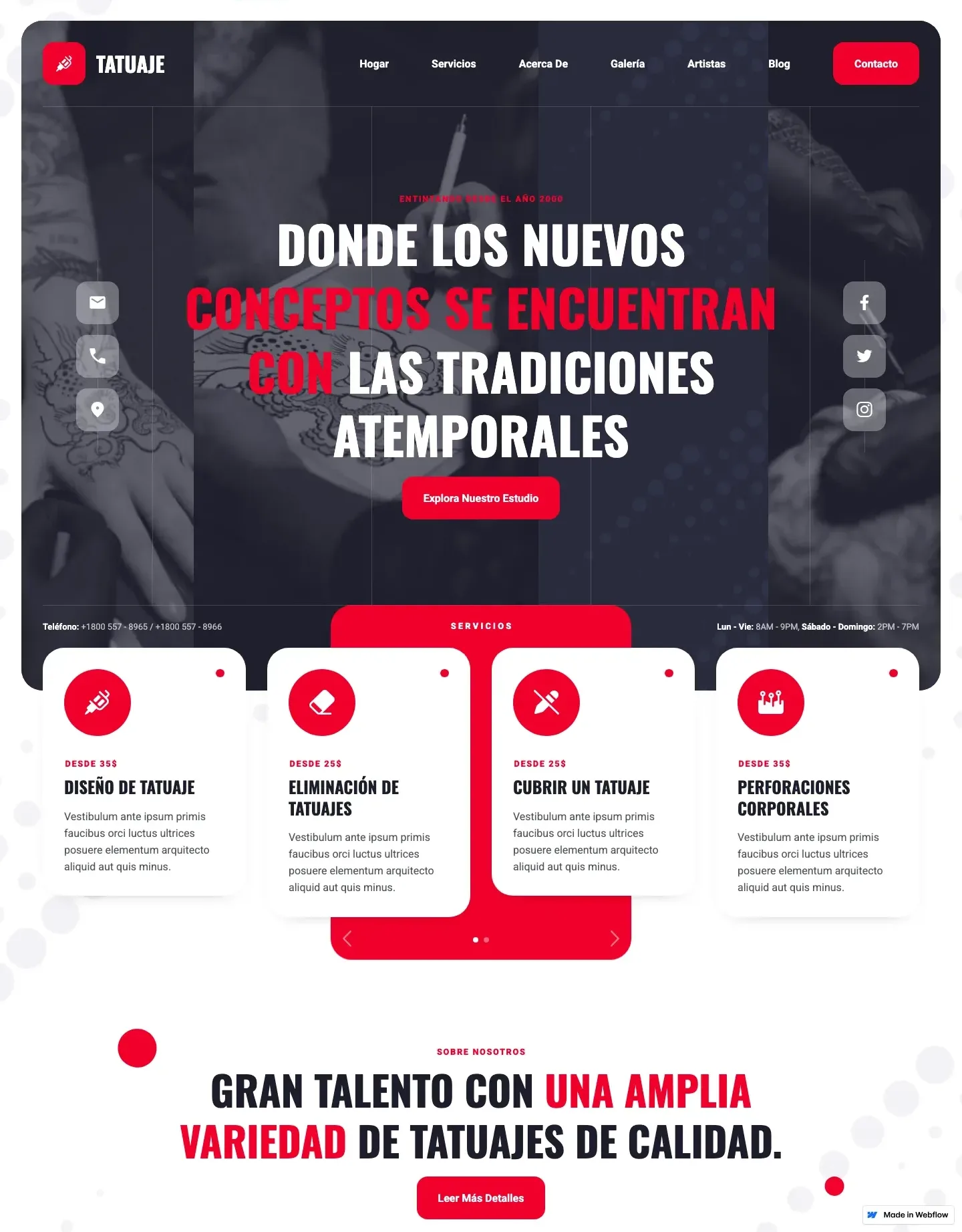 Diseño de página web para belleza y estética