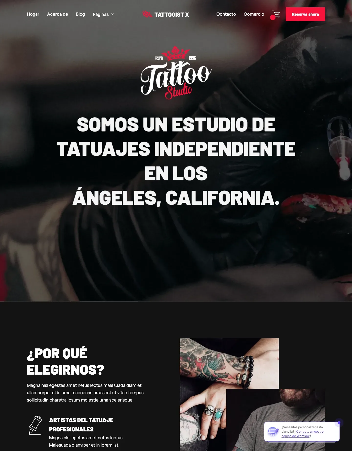 Diseño de página web para belleza y estética