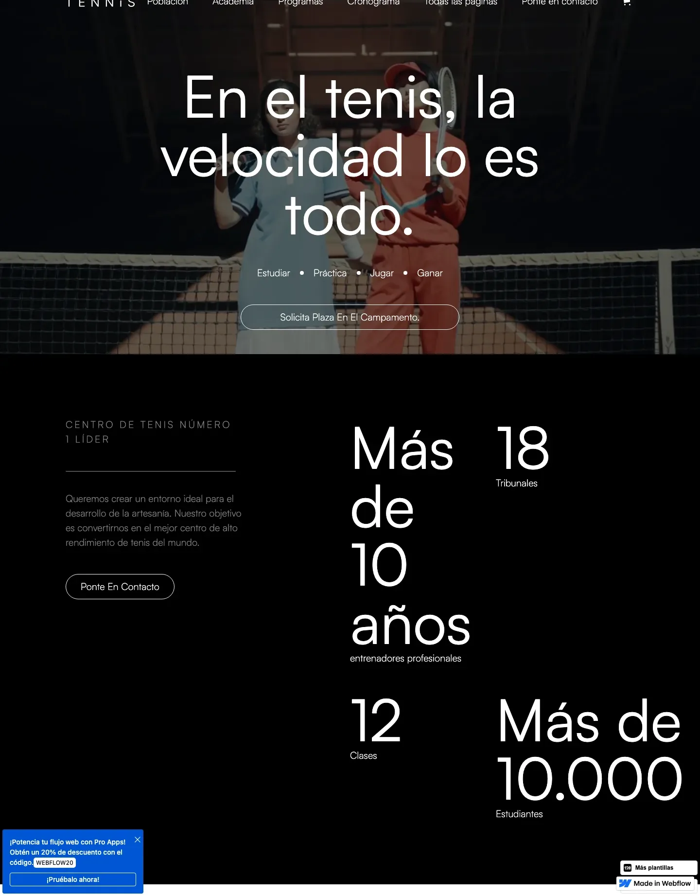 Diseño de página web para gimnasios