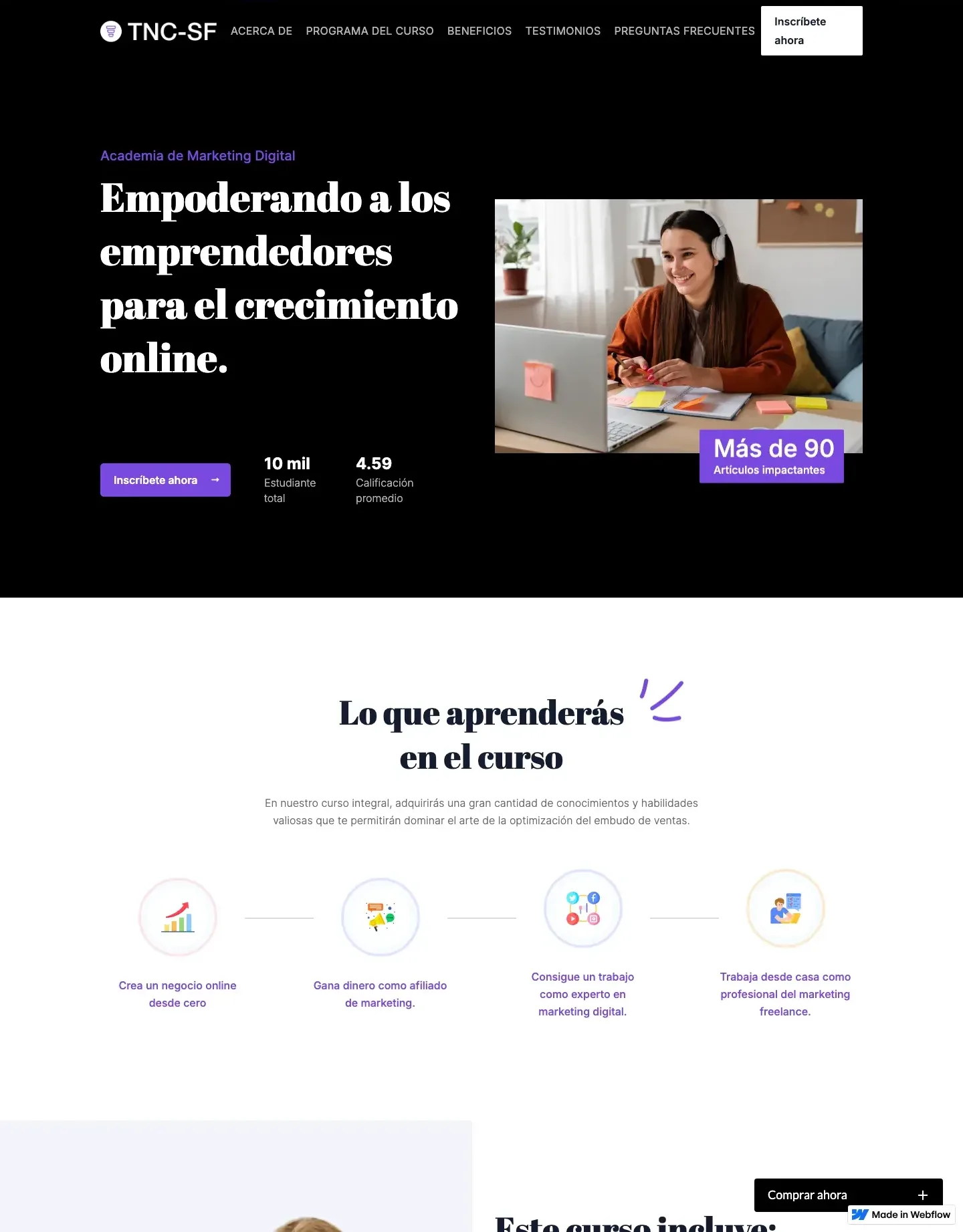 Diseño de página web para educación