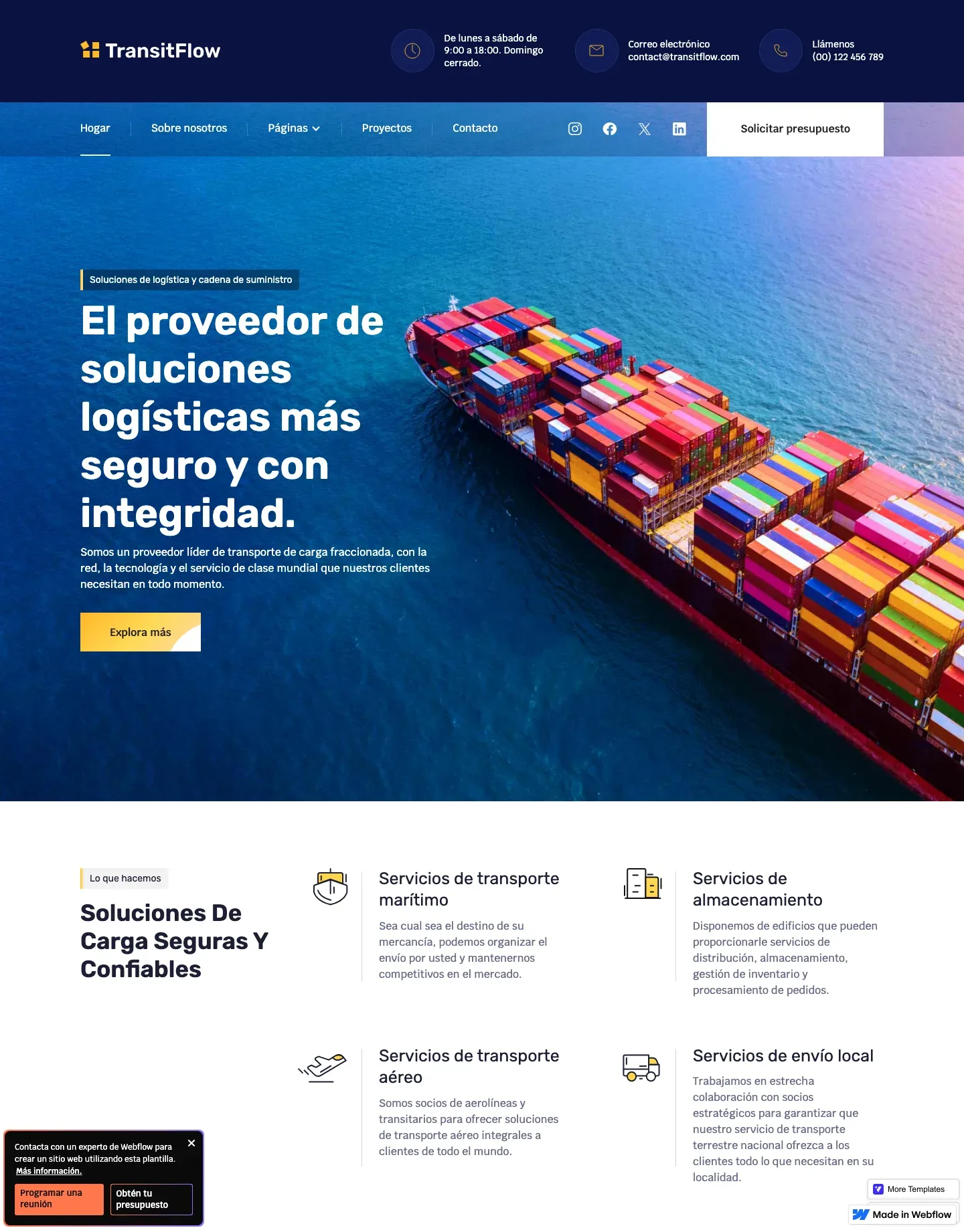 Diseño de página web para gimnasios