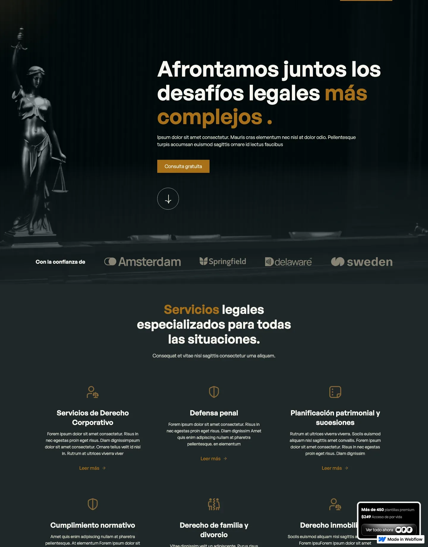 Diseño de página web para abogados