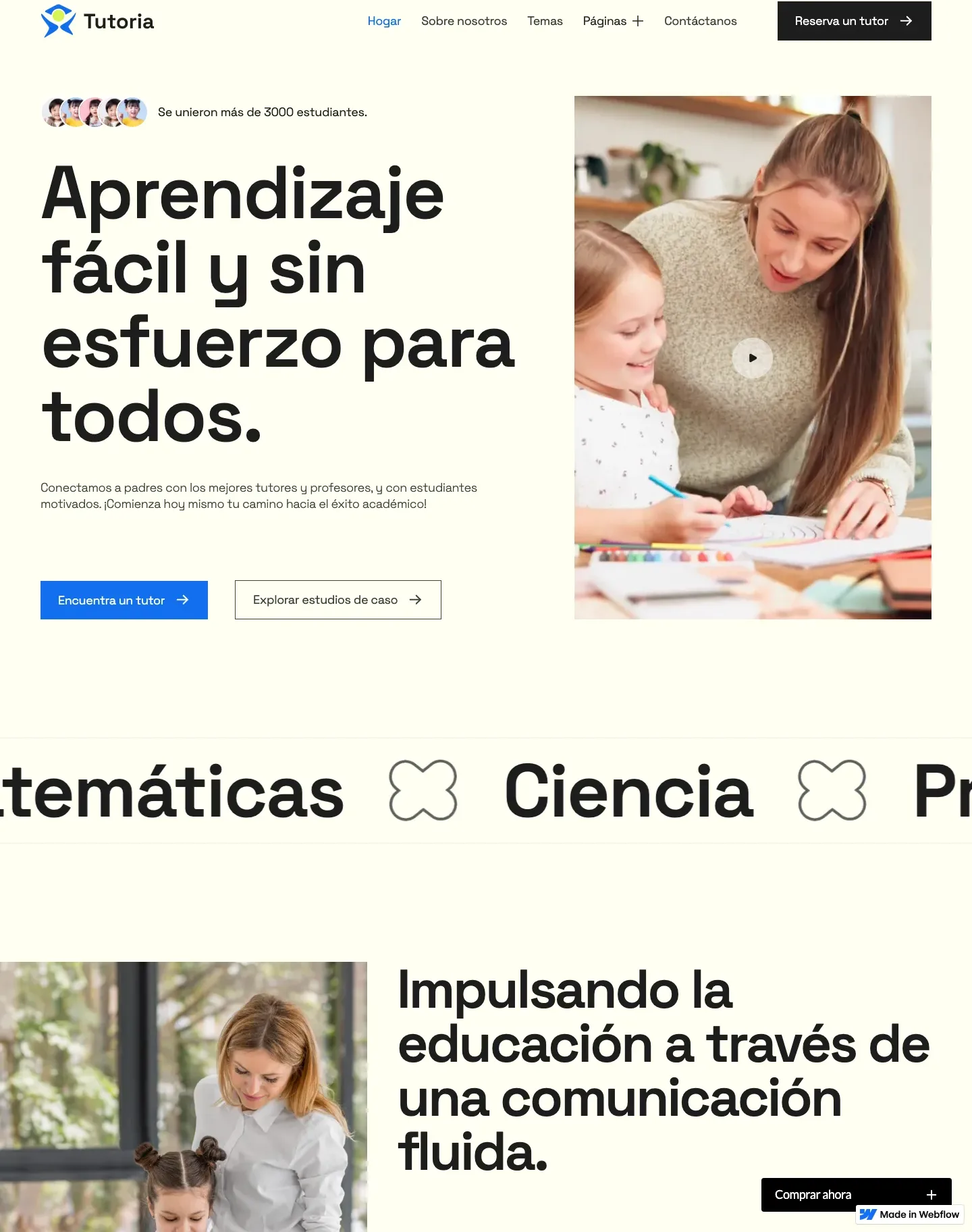 Diseño de página web para educación