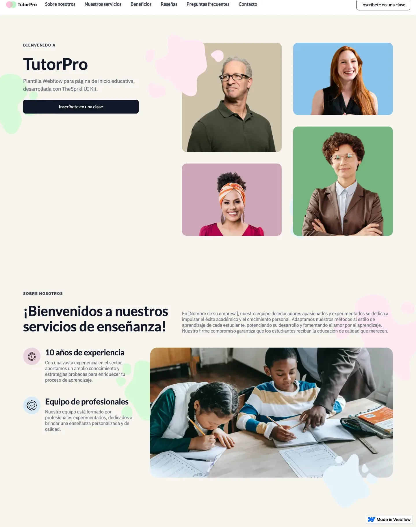 Diseño de página web para educación