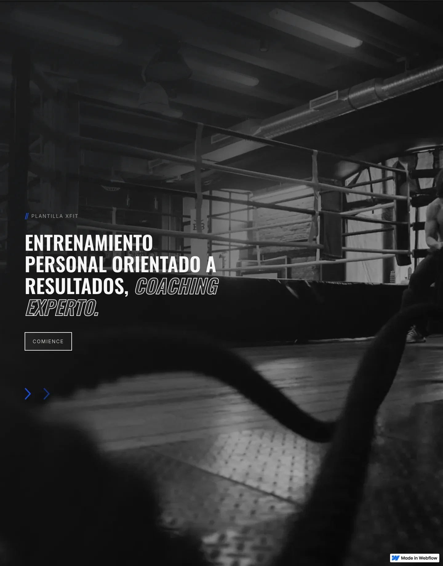 Diseño de página web para gimnasios