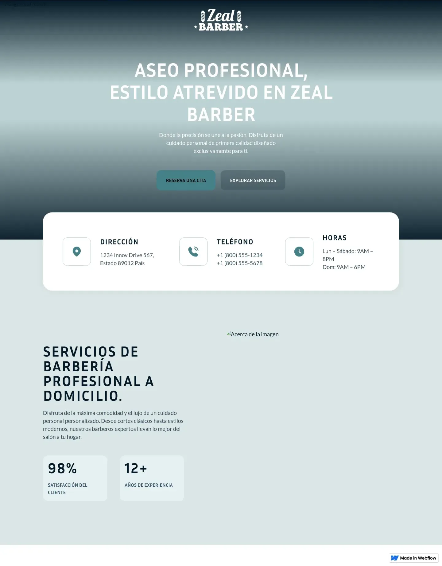 Diseño de página web para belleza y estética