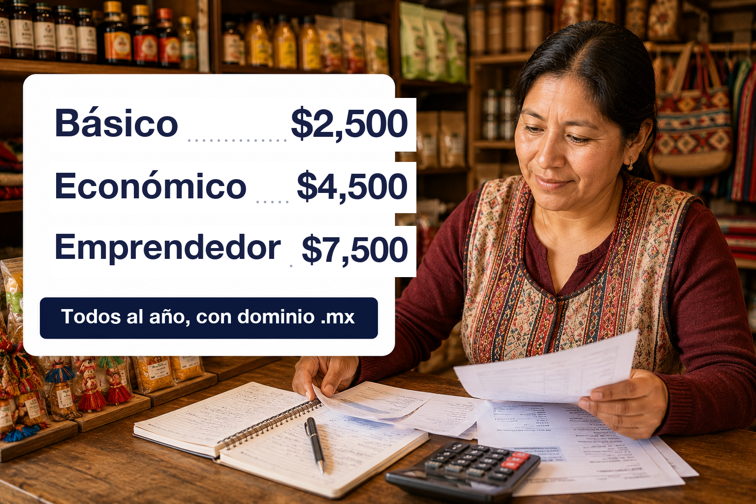 Precios de páginas web en México: planes desde $2,500 al año