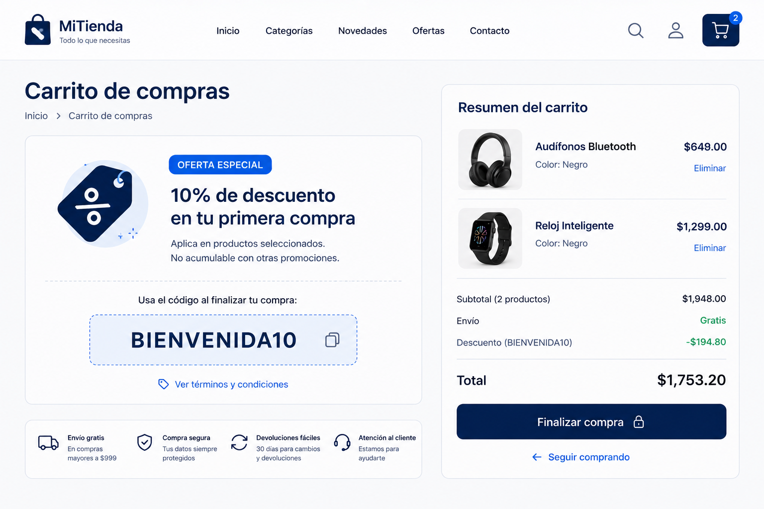 Cupones y ofertas para tu tienda
