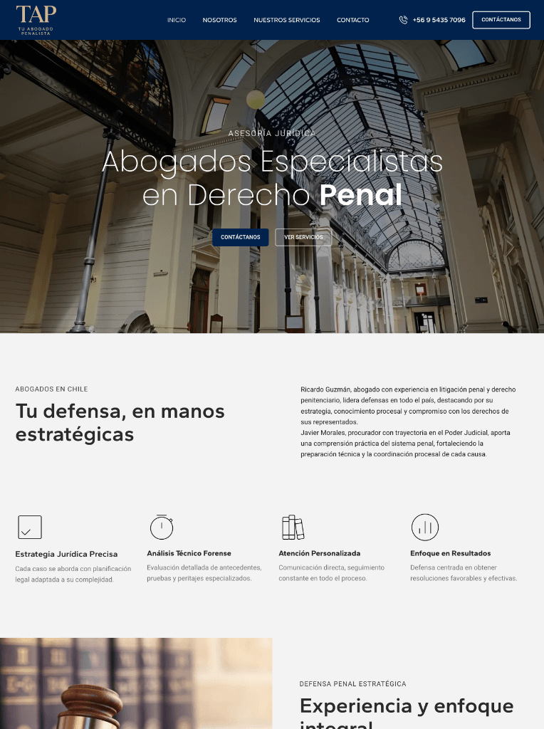 Página web para Tu Abogado Penalista